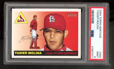 2004 TOPPS HERITAGE #355 YADIER MOLINA RC CARDINALS PSA 9 MINT