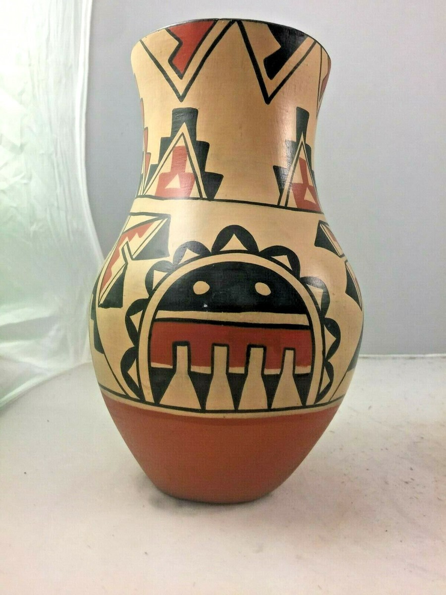 工芸品   / Baca / Johanne  BEAUTIFUL HAND COILED POLYCHROME VASE by J. BACA | eBay