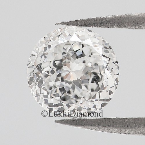 1 Ct Round Portuguese Cut Diamond E/F Color VS Clarity Lab Grown CVD Diamond - Picture 1 of 10