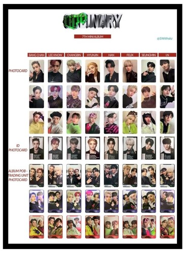 Stray Kids - ODDINARY - official Photo card FRANKENSTEIN / SCANNING/ MASK OFF - Picture 2 of 68