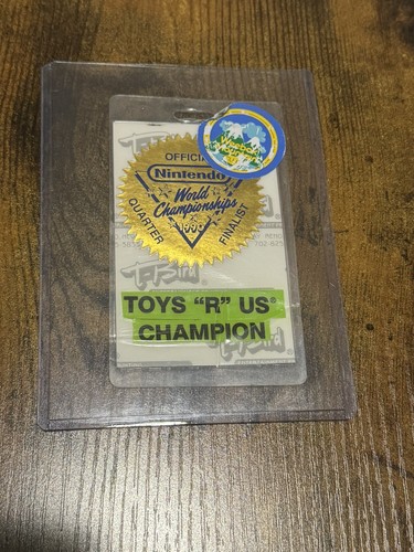 1990 Nintendo World Championships NWC Powerfest Pink All Access Badge VIP WoW - 第 2/2 張圖片