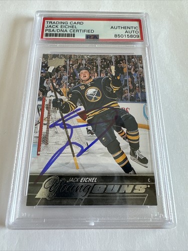 JACK EICHEL 2015 UPPER DECK YOUNG GUNS HANDSIGNIERT RC #451 SIGNED PSA/DNA - Bild 1 von 3