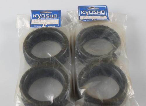 F3C5 Kyosho Vintage BSW-17 Micro Block tire Burns Inferno x2 NIP NIB NEW - Picture 1 of 3