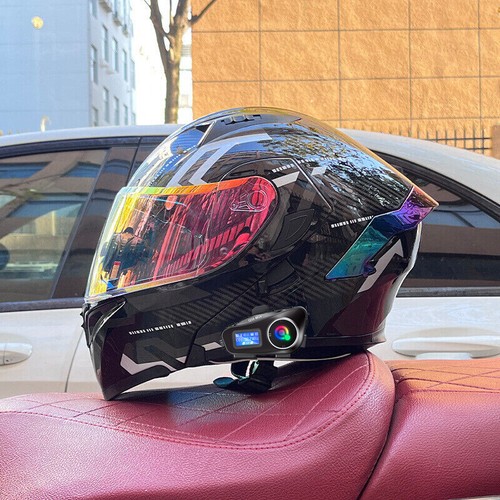 Bluetooth Modular Motorcycle Helmet Racing Dual Lens Bluetooth Motorbike Helmets - Bild 17 von 19