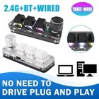 RGB Mini Macro Keyboard Custom Programming 3 Keys 1 Knob 2.4G Bluetooth Keypad