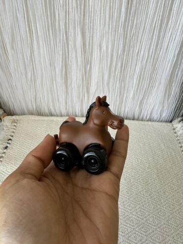 Horse Figure Wheels ERTL John Deere Farmer Farm Animal Replacement Toy Brown - Picture 20 of 20
