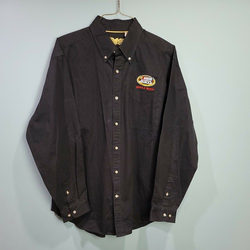 Vintage Eagle Dry Goods Nascar Sports Grille Black Shirt XL Myrtle Beach SC - Picture 1 of 6