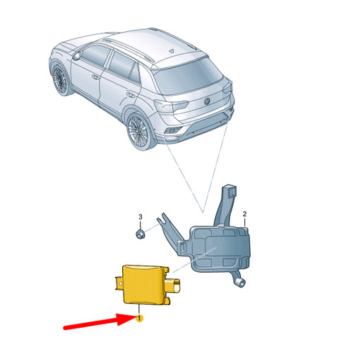 NEW VW T-ROC A11 REAR RIGHT BLIND SPOT DETECTION CONTROL UNIT 2Q0907686A - Picture 10 of 10