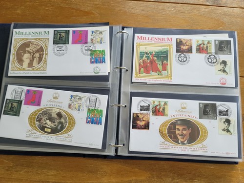 Album Copertina Benham Millenium Collection 1999 FDC contenente copertine - Foto 9 di 16