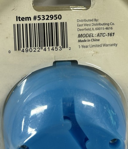 VTG Aries Corded Blue Trim Line Push Button Telephone Model ATC-161 NEW SEALED - Zdjęcie 6 z 9
