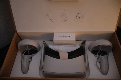 Meta Quest 2 Standalone VR Headset 128GB White with Controllers