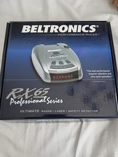 Beltronics RX65 Professional Radar Detector With Box Manual