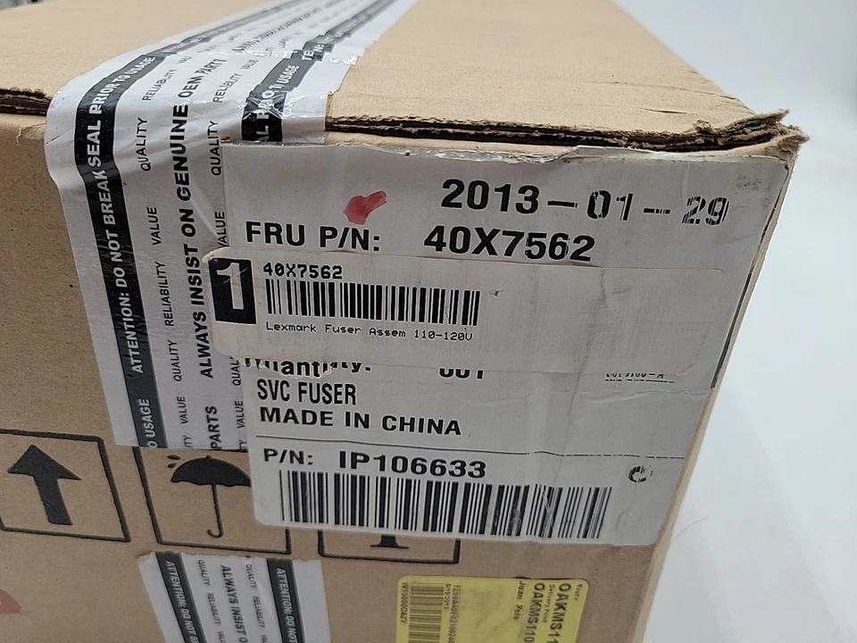 NEW GENUINE LEXMARK 40X7562 FUSER FOR C540 C543 C544 C546 X543 X544 X546 X548  - Image 2 of 4