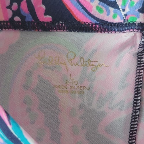Lilly Pulitzer Girls Colorful Maia Flock To the top Stretch Leggings Size L - Picture 7 of 11