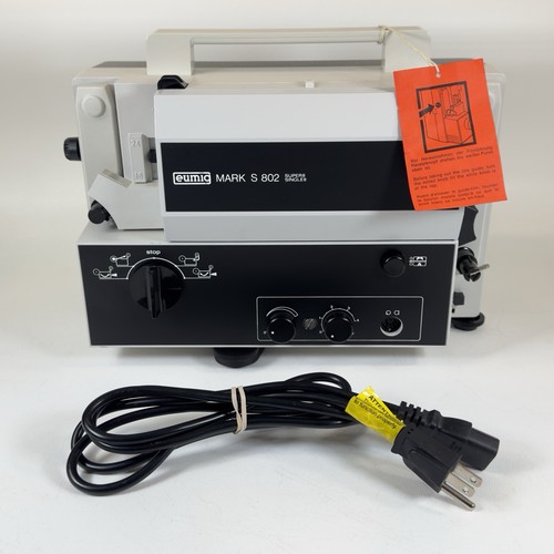 Eumig Mark S 802 Super8 Single8 High Quality Sound Film Projector New Lamp Works
