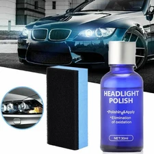 Car Ceramic Headlight Lens Restoration Repair Kit Polishing Cleaning Tools