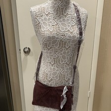 Hobo crossbody Plum bag leather