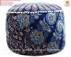 22 in Bohemian Decorative Mandala Pouf Cover Ottoman Pouffe Foot Stool Art