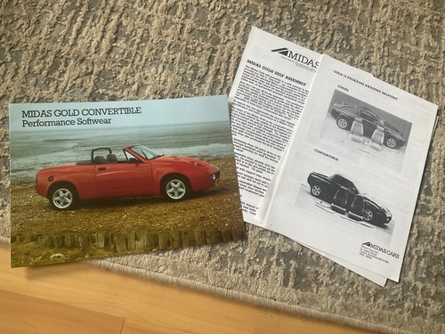 MIDAS GOLD CONVERTIBLE PERFORMANCE SOFTWARE BROSCHÜRE & GEDRUCKTE SEITEN