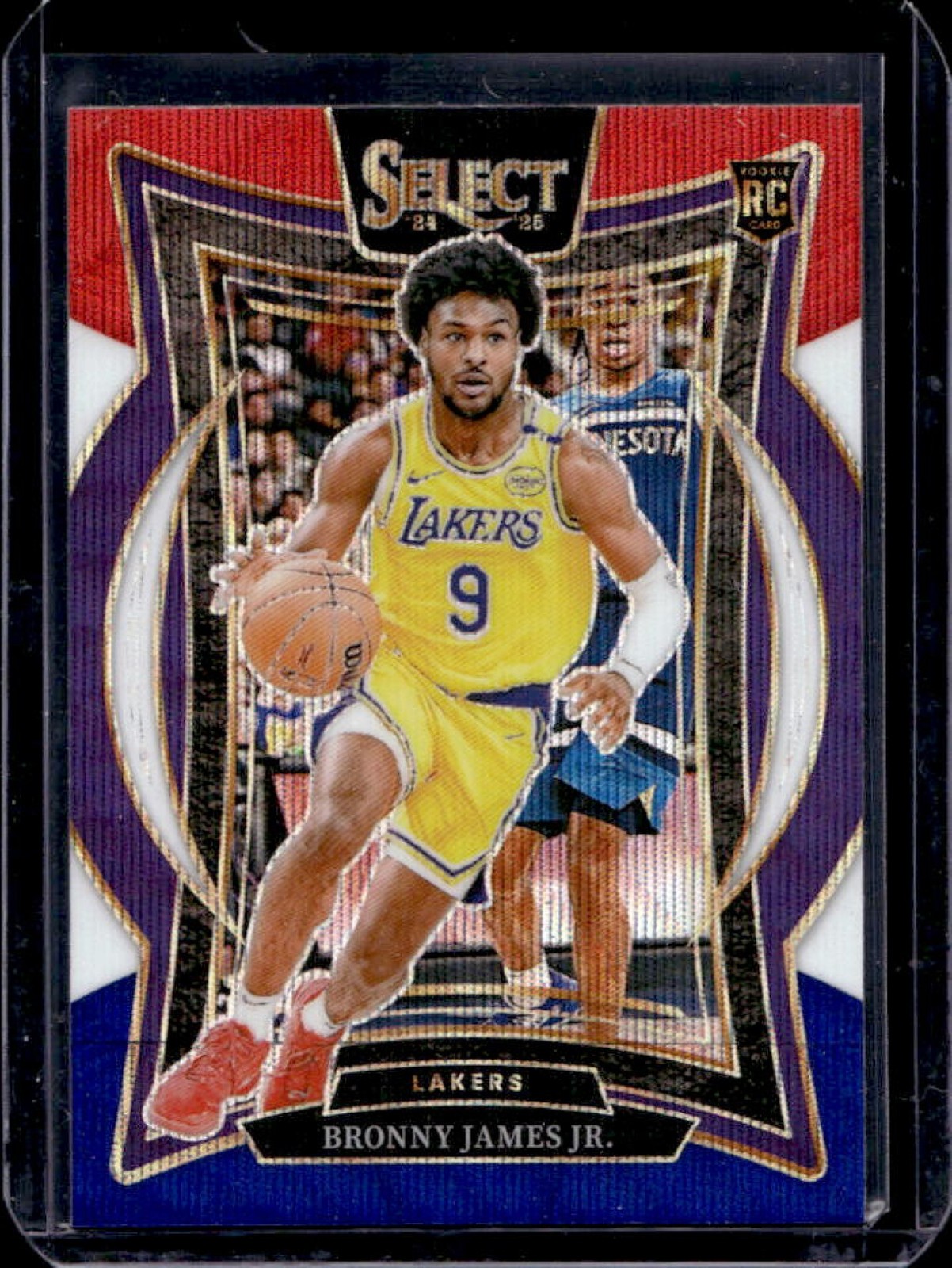 2024-25 Select Bronny James Jr. Concourse RC Tri-Color Prizm #90 Lakers