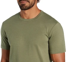 Banana Republic Mens Luxe Touch Performance Tee, Green, M