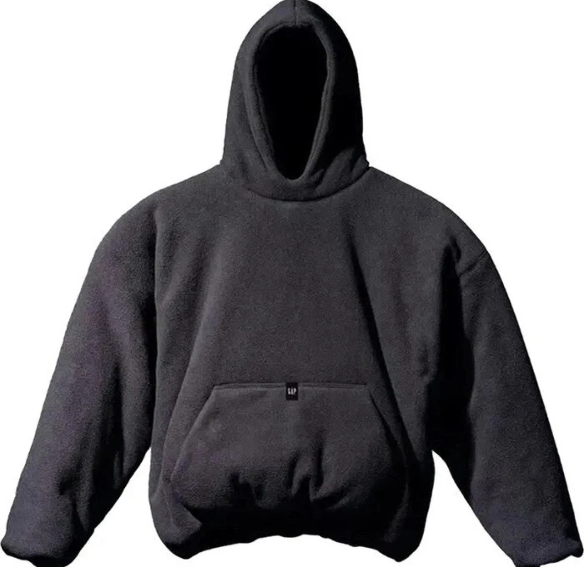 Yeezy GAP Polar Fleece Padded Hoodie BLACK SIZE XL Engineered By Balenciaga