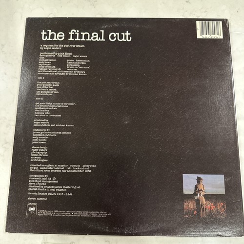 Pink Floyd The Final Cut Gatefold 1st Carrollton Press LP QC 38243 VG/EX - Picture 5 of 9