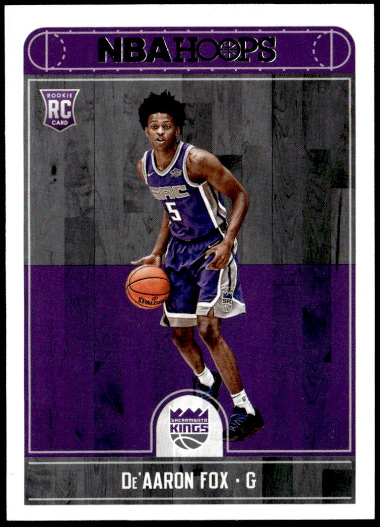 2017-18 Hoops #255 De'Aaron Fox Rookie E1