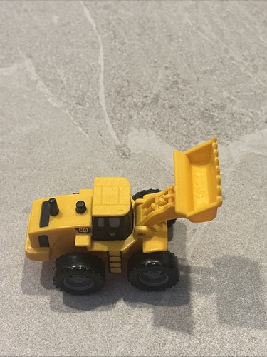 CAT Bulldozer Yellow Construction Truck Plastic Mini Vehicle Great Condition - Picture 5 of 6