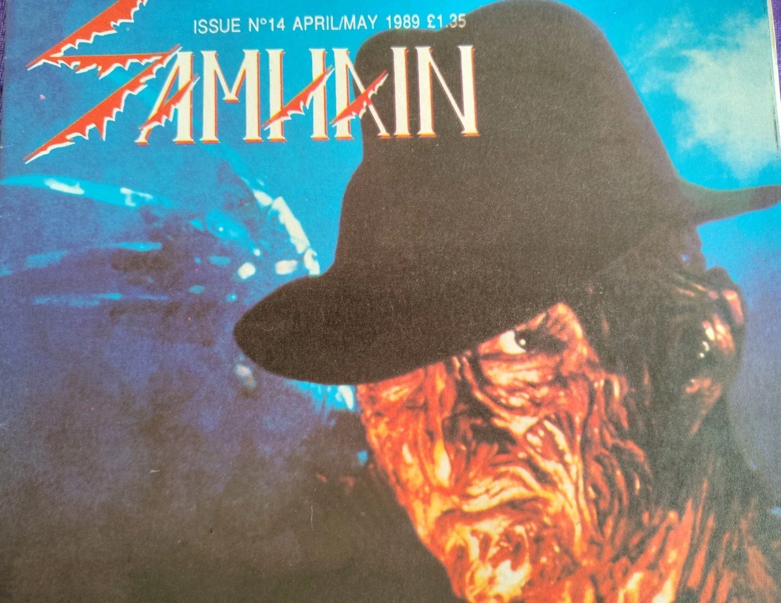 Vintage Samhain Magazine #14 (1989) – Freddy Krueger Cover – Horror Cult Fanzine