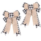 2pcs Christmas Tree Bow Christmas Tree Hanging Ornaments Pendant Gift Decoration