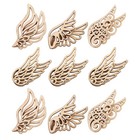  80 Pcs Creative Diy Wood Chips Angel Wings Cutouts for Decorations