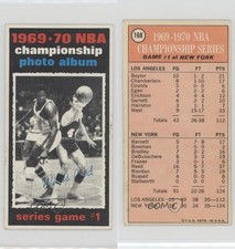 1970-71 Topps 1969-70 NBA Championship Willis Reed Jerry West Game #1 #168 HOF