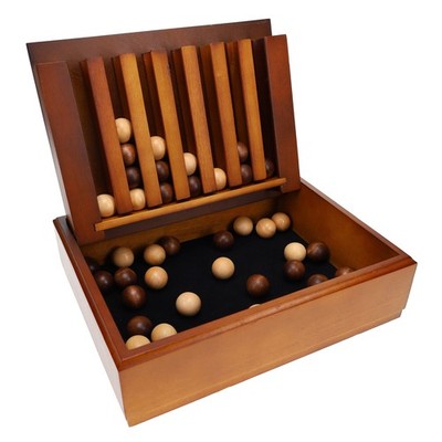 WE Games Wood Captain's Mistress Game (4 balls in a row) 11.38 inches