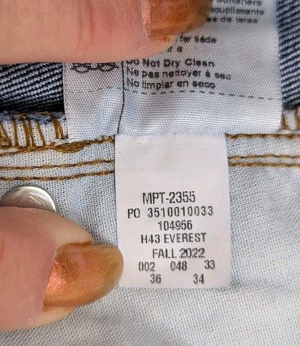 Jeans Carhartt Herren Force Relaxed Fit Größe 36 x 32 BD4956-M Dark Wash Stretch - Bild 10 von 14