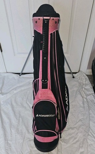 Adams Golf Women Golf Bag Carry Stand Pink & Black - Picture 2 of 10