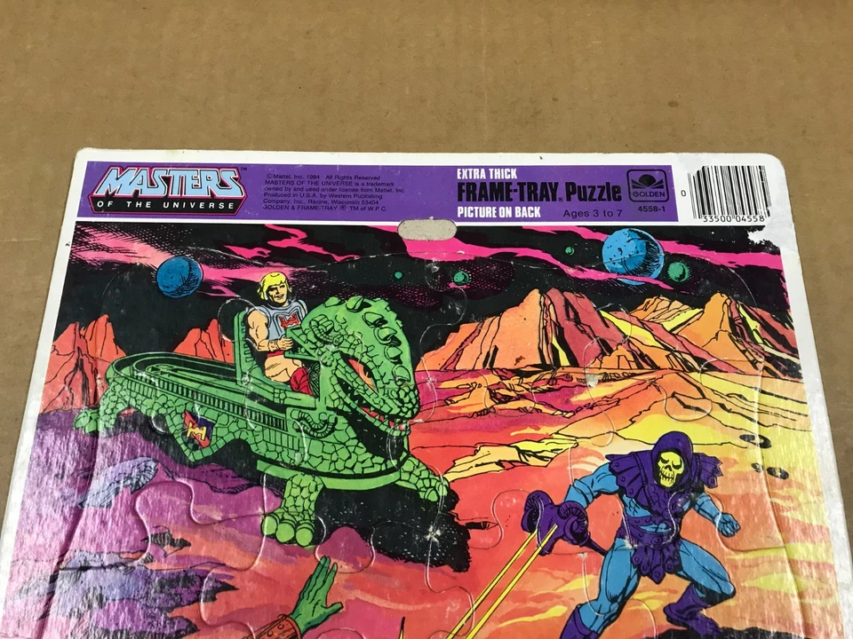 VTG 1984 Golden Masters Of The Universe Extra Thick Frame-Tray Puzzle #4558-1 - Image 2 of 4
