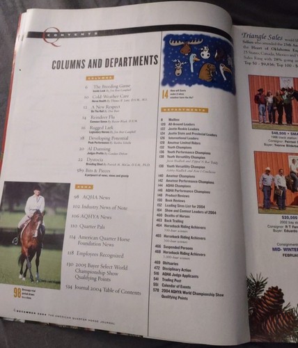 The Quarter Horse Journal Annual Stallion Issue December 2004 - Picture 4 of 5