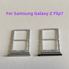For Samsung Galaxy Z Flip 7 Dual Sim Card Tray Slot Holder With Eject Pin Black