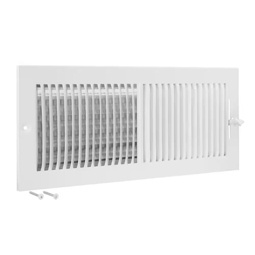 16 pulgadas X 6 pulgadas Registro de pared/techo de acero bidireccional, blanco - Imagen 11 de 12