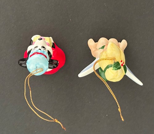 2 Adornos Disney Cerámica De Colección *LEER* Hechos en Japón Minnie Mouse y Campanilla - Imagen 13 de 13