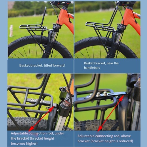 Leichter Fahrrad Reise Front Gepäckträger mit starker Aluminiumlegierung Konst