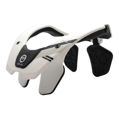 Soporte para cuello Atlas Air Lite anticompresión deportes de motor para adultos grande (blanco) - Imagen 7 de 9