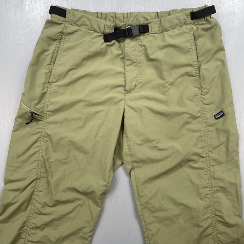 Patagonia Cargo Pants Mens Large Nylon Parachute Belted GI Hiking Climbing MTB - Imagen 5 de 12