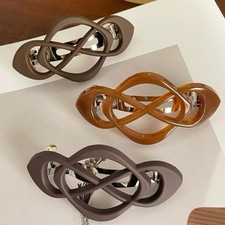 French Paris Hair Barrette Decorative Strong Hold No Slip Hair Clip Women 1 Pc