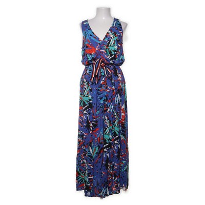 Promod, Wickelkleid, Größe: 38, Blau/Mehrfarbig, Viskose, Damen #g8J