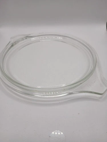 Vintage Pyrex Tab Handle Glass Casserole Replacement Flat Bottom Lid 18 470-C
