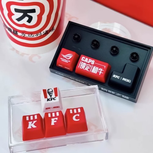 2025 KFC ROG Klawiatura KeyCap Wymiana Kompletny zestaw 6 SZTUK NIP - Zdjęcie 12 z 12
