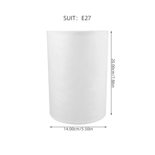 White Lamp Shade Shades for Floor Lamps Drum Fabric Lampshade - Bild 6 von 12