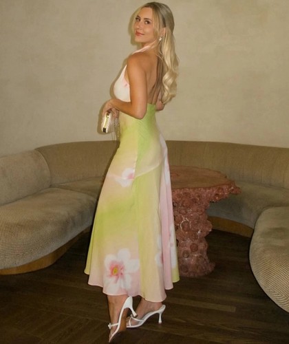 Zara SS25 Floral Print Halter Maxi Long Dress Size S Ref 2587/078/330 - Picture 15 of 19